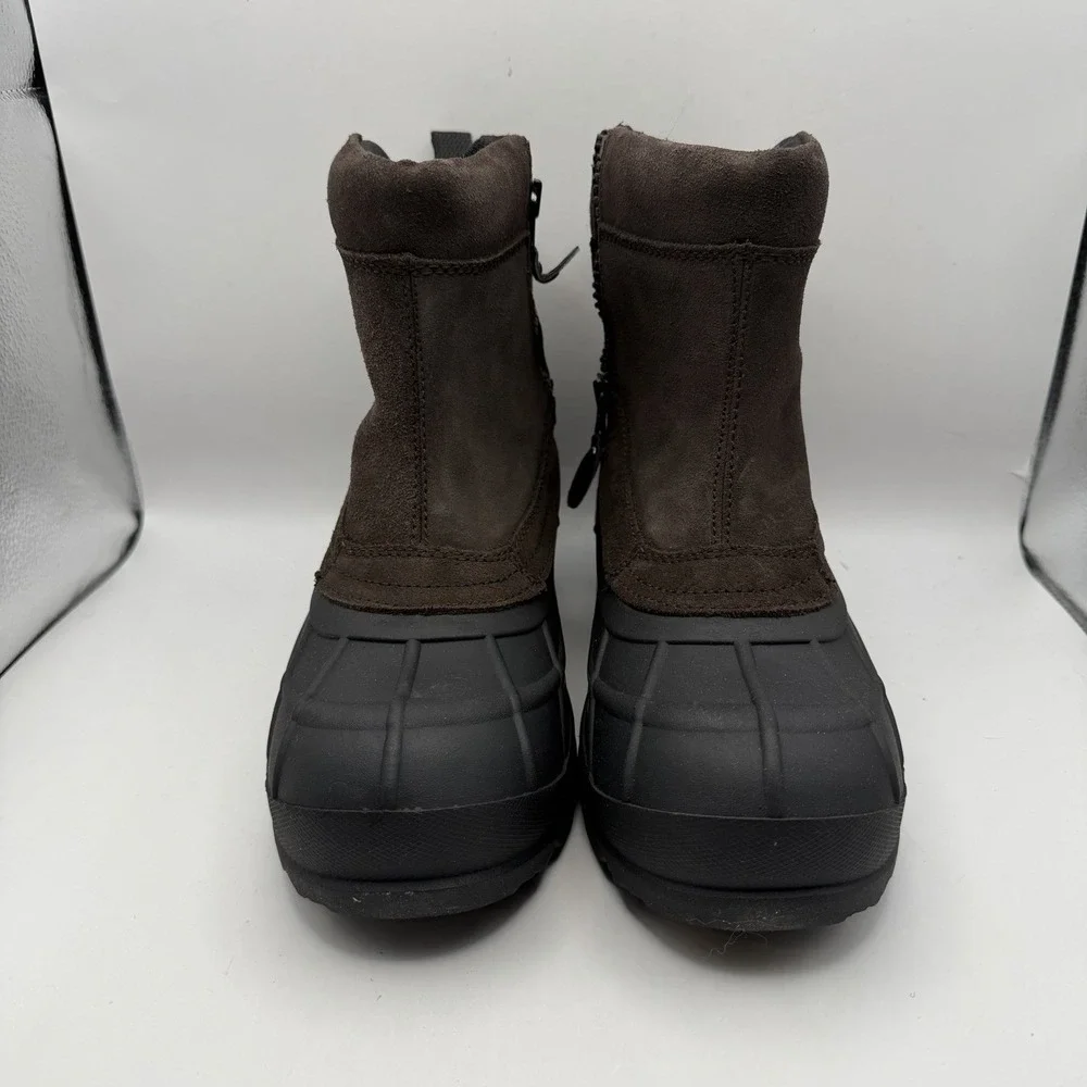 NEW‎ Kamik Champlain 3 Slip On Zip Waterproof Snow Boots Mens 9 EU 42 Brown